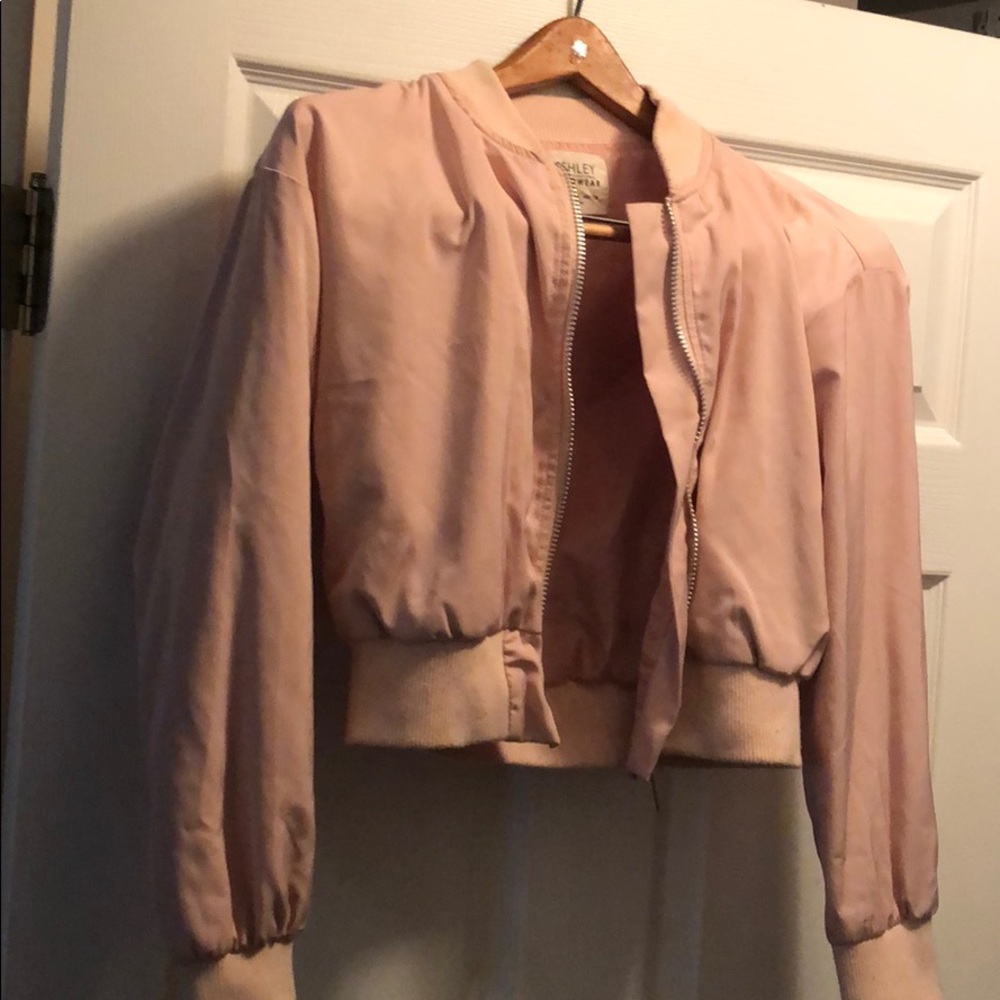 Light pink bomber jacket